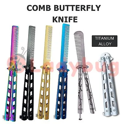 CSGO Rainbow Butterfly Comb Knife Metal Folding Practice Trainer Training Tool • $7.99