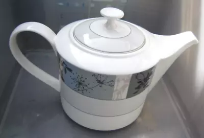 Marks And Spencer M&S Thai Field Grey Floral Porcelain 1.75pt Teapot • £14