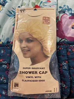 Vintage Faberge Tip Top TT Hair Super Bouffant Shower Cap Reusable New #99180 • $9.99