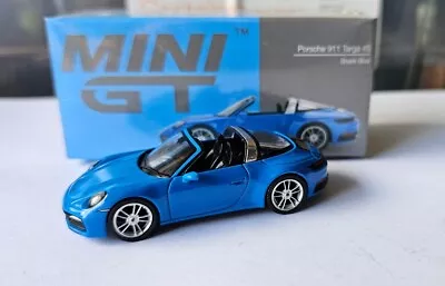 Mini Gt - Porsche 911 Targa 4s [shark Blue] Near Mint 1:64 Rhd Sealed Box  • $29.95