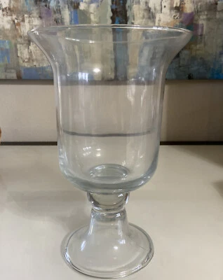 $69.95 • Buy Southern Living At Home Hemingway Hurricane Clear Footed Vase #40350 11.5  NIB
