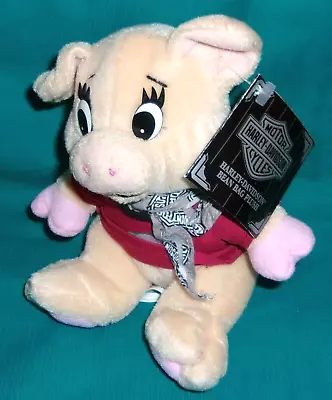 Vintage Harley Davidson Racer Pig Hog Bean Bag Bandana Mwt 1997 Orig Plush • $23.99