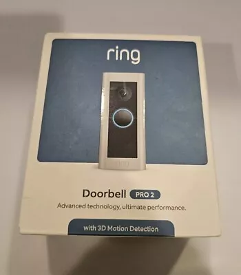 Ring Wired Doorbell Pro 2 Video 1536p HD 3D Motion Detection Night Vision NEW  • $149