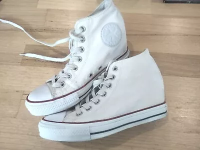 Wedge Converse Chuck Taylor High Womens USA 8 Shoes • $59.99