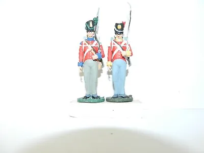 2 Vintage Ghm White Metal Lead Waterloo British Soldiers • £4.99