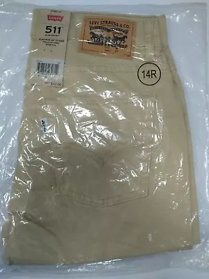 £12.81 • Buy Levi's 511 Slim From Hip To Knee Stretch Chino Shorts Boys Colour Beige UK W27