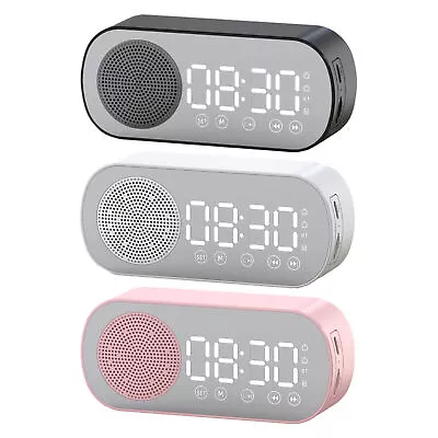 Alarm Clock With Radio Alarm Clocks For Bedrooms Alarm Clock Mirror Display • $29.09
