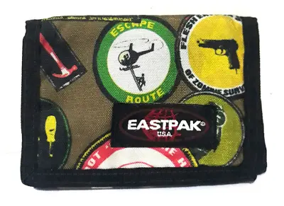 Vintage USA Made EASTPAK Zombie K371 Rare Burgundy Nylon Wallet Coin Purse • $39.99