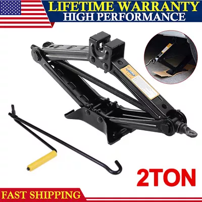 2 Ton Wind Up Scissor Jack Lift For Auto Car Van Handle Speed Garage Emergency • $26.19