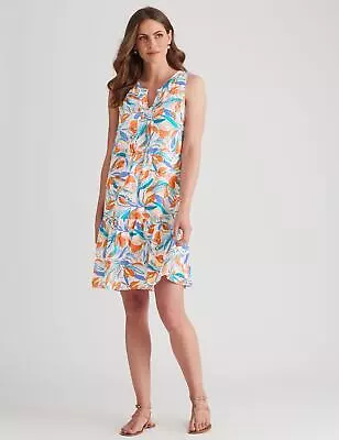 $22.19 • Buy W.Lane Floral Pintuck Detail Dress Womens Size 18 Clothing  Dresses Shift