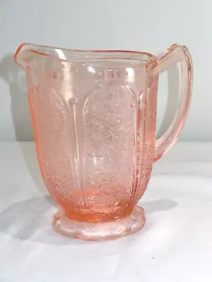 Jeannette Pink Depression Glass Water Pitcher Cherry Blossom • $22.99