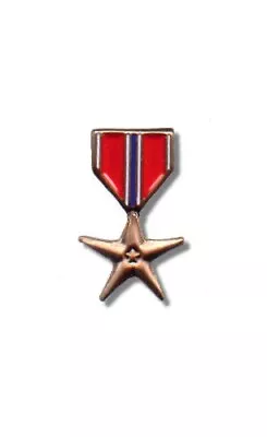 Bronze Star Mini 3D Metal Lapel / Hat Pin (5/8  With Butterfly Clutch) • $8.65