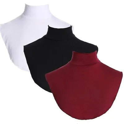 High Neck Cover Modal Fake Collar Turtleneck High Collars Ramadan Hijab Cover • £4.60