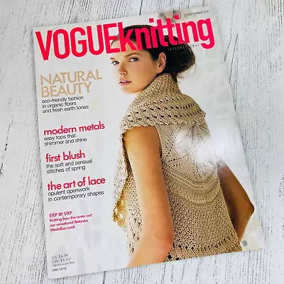 Vogue Knitting International Magazine SPRING SUMMER 2009 Knitting Pretty • $8.99