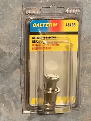 Cigarette Lighter ~ CHROME Vintage Style ~ 12V CAR ~ Calterm 46108 • $4.75