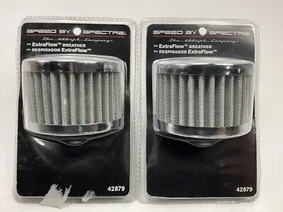 (2) Spectre 42879 Valve Cover Breather Vent Filters - Push In 1-1/4  Hole • $17.95