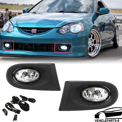 Fit 2002-2004 Acura RSX Type-S Coupe 2-door 2.0l Clear Lens Fog Lights W/wiring • $35.90