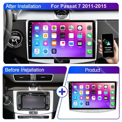 10.1  For VW Passat CC B7 2011-2015 Android 13 Carplay GPS Nav Car Radio Stereo • $132.99