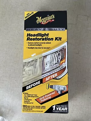 Meguiar's G2980 Heavy Duty Headlight Restoration Kit • $34.95