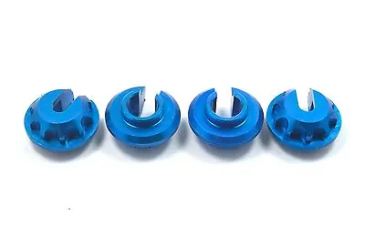 Alloy Shock Spring Cups Blue For Associated RC10 Classic/Worlds Car/SC10/TC3/TC4 • $23.59