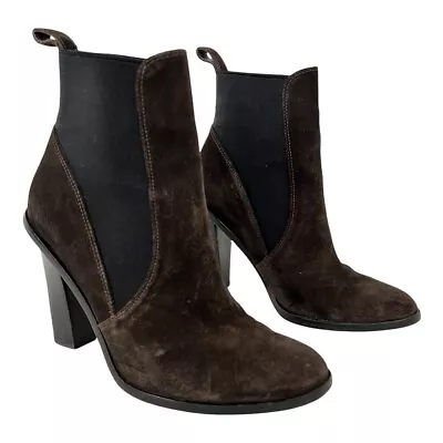 Via Spiga Womens Size 5.5 Brown Maila Suede Ankle Boot • $39.99