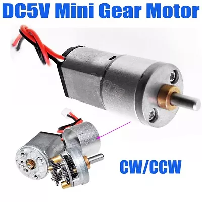 DC 5V Micro Gear Motor 2~6V DC Mini Gearmotor CW/CCW Full Metal Small Gear Motor • $8.99