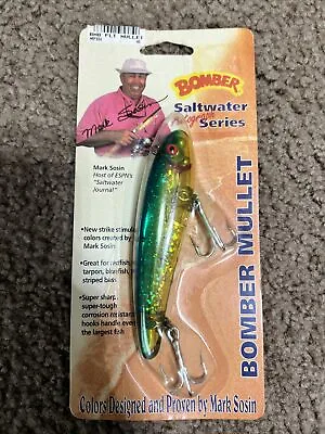 Mark Sosin Autograph Bomber Mullet NIB Vintage Saltwater Series • $14.99