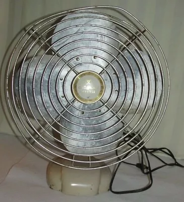 Vintage Wizard Imperial Metal Table Fan~Industrial Look~12 ~ Works~Western Auto • $25