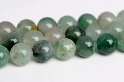 Natural Green Chalcedony Beads Grade AAA Round Gemstone Loose Beads 8/10MM • $8.49