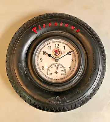 Vintage Firestone Tire Wall Clock  One Of A Kind In Great Running Order  No Res • $95