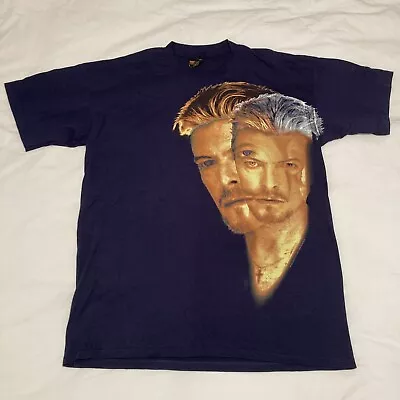 Vintage 1995 David Bowie Outside Tour T Shirt Navy XL Brockum EUC • $129.99