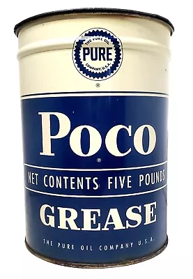 Vintage Pure Oil Company Poco 5lb Grease Can • $65