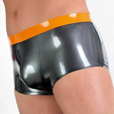 Latex Men Briefs Shorts Rubber Pants Underwear Swimming Sports Wear Costume • $46