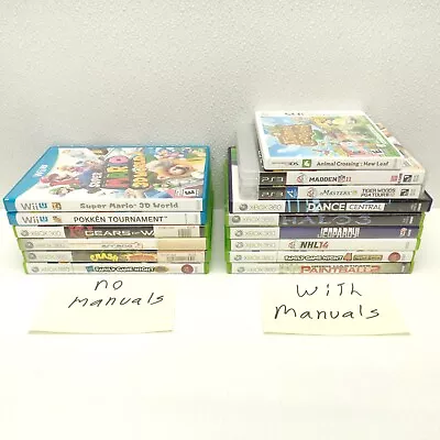 $24.90 • Buy Lot Of 15 (EMPTY CASES NO GAMES) XBOX 360 WII HALO MARIO NHL GEAR CRASH DANCE