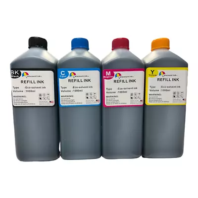 4 Liters Eco Solvent Ink Roland Mimaki Mutoh Printers Epson Dx5 Dx7 Printers • $103.99