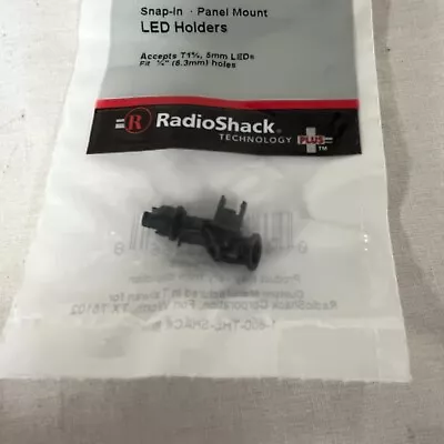 Radio Shack Snap In Panel Mount LED Holders Accepts T1 3/4 5mm LEDs 276-0079 • $7.56