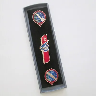 Vintage Russian MiG 29 Aircraft Training Pins Set Of 3 Soviet Military Pins • $39.98