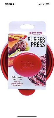 Joie Burger Press And Patty Maker LFGB Approved And BPA Free One Size Red • £1.99