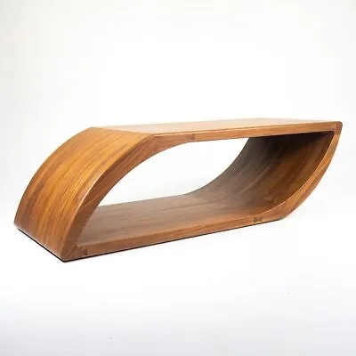 C. 2020 Sculptural And Solid Walnut Eye Coffee Table In The Style Of Mauro Mori • $3500