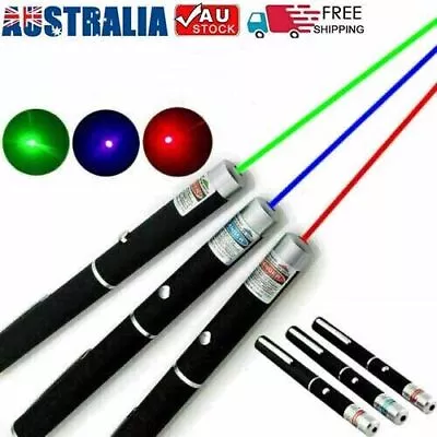 3Packs Laser Pointer Pen Green Blue Red Light Visible Beam Lazer For Office Pet • $16.99