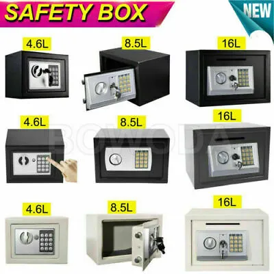 2023 Electronic Password Security Safe Money Cash Deposit Box Office Home Safety • £18.59