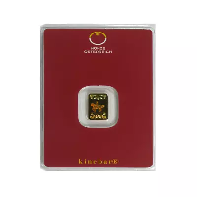 AUSTRIAN MINT 1 Gram Gold Bar (Austria) Kinebar • $190