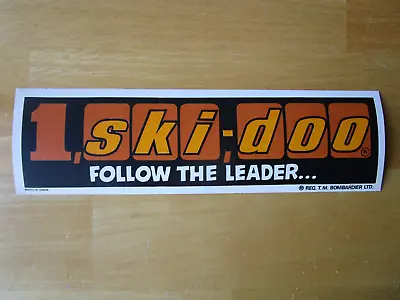 Vintage Ski Doo Snowmobile 1000000 Follow The Leader Sticker Decal • $12