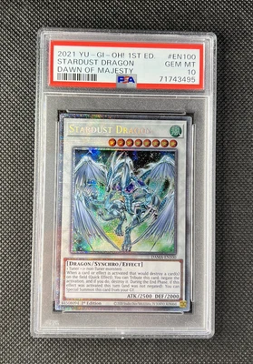£0.88 • Buy Yugioh PSA 10 Stardust Dragon LADY-EN100 Starlight Rare 1st Edition
