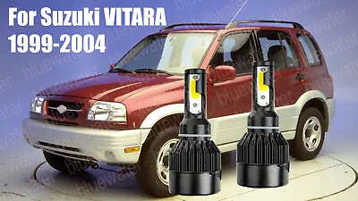 LED For VITARA 1999-2004 Headlight Kit H4/9003 6000K White CREE Bulbs HI/Lo Beam • $25.96