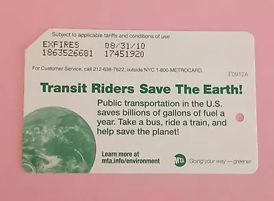 Metrocard Transit Riders Save The Earth • $2.99