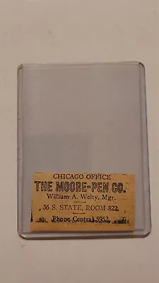 The Moore-Pen Company William A. Welty 1919 Chicago Advertisement • $16