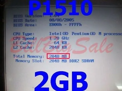 (2GB RAM) 1x2G FUJITSU LIFEBOOK P1500 P1510 P1610 P1620 P7120 MicroDIMM USA G • $29.90