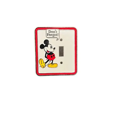 Vintage Disney Mickey Mouse Night Light & Switch Cover Switchplate Don't Forget • $14.99