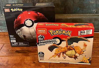 Mega Construx Pokemon Jumbo Poke Ball And Charizard  • $84.30